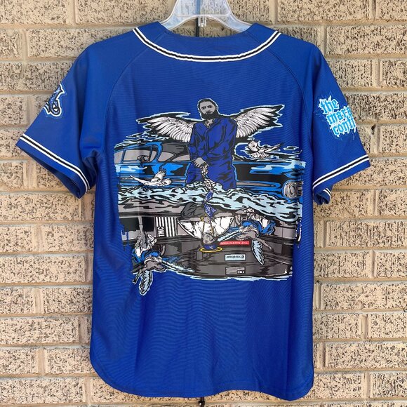 Brand X The Marathon Continues Baseball Jersey NWT Small - Picture 2 of 7